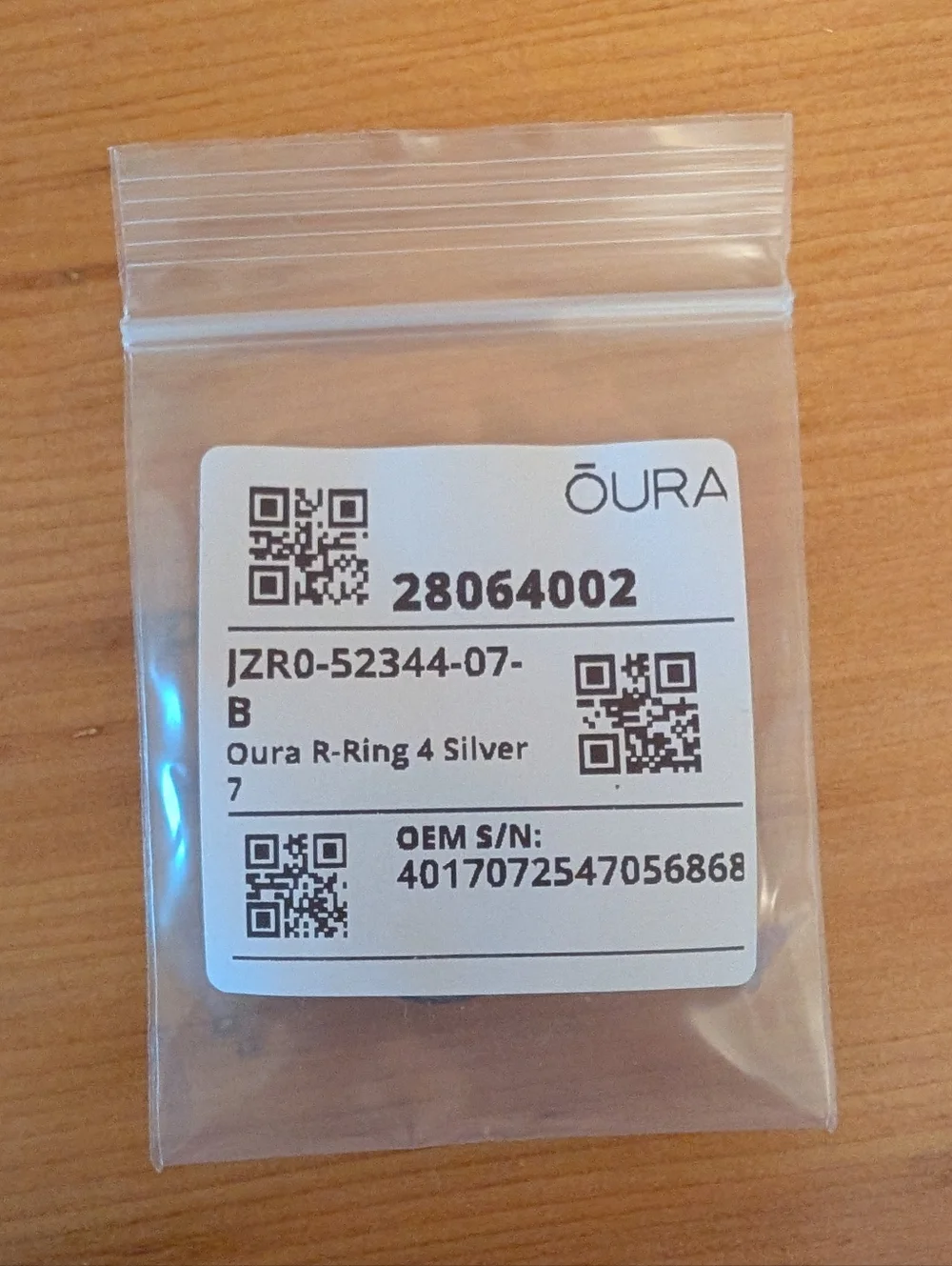 Oura Ring in gunmetal gray